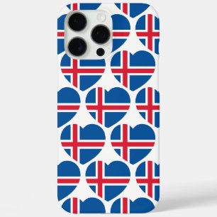 Isländische Herzenflagge iPhone 16 Pro Max Hülle