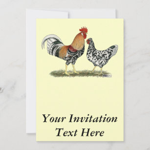 Isländische Hühner Einladung