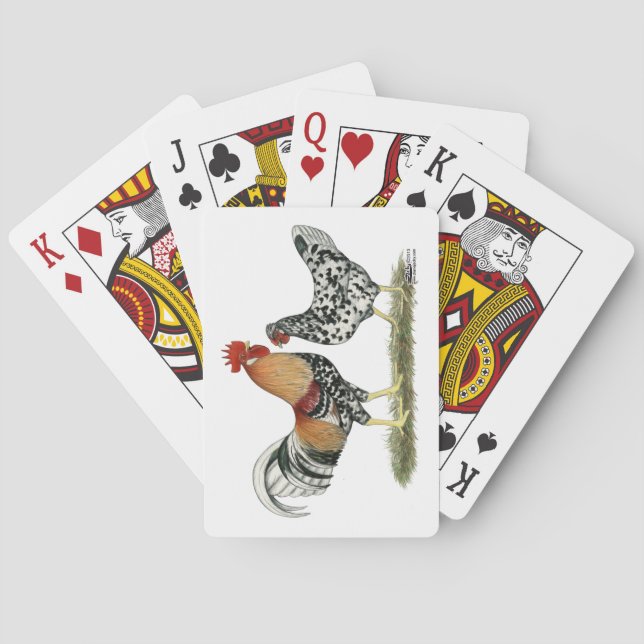 Isländische Hühner Spielkarten (Rückseite)