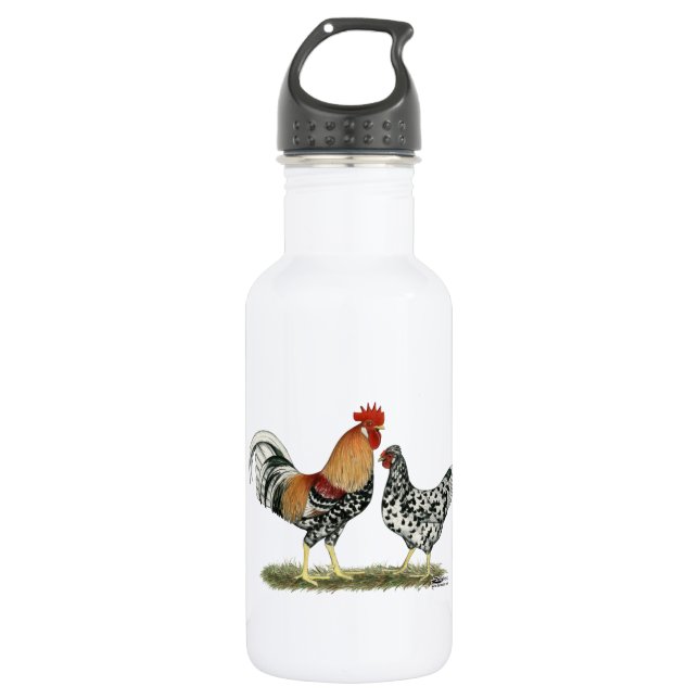 Isländische Hühner Trinkflasche (Vorderseite)