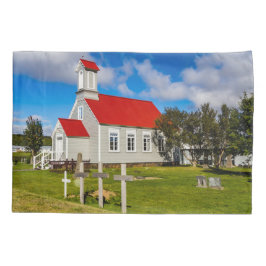 Isländische Kirche Kissenbezug