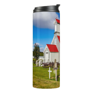 Isländische Kirche Thermosbecher