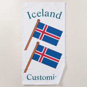 Isländische Landesflagge Thunder_Cove Strandtuch