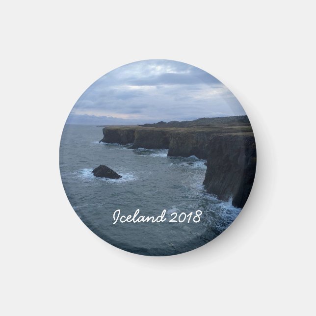 Isländische Landschaft Magnet (Vorne)