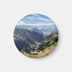 Isländische Landschaft Magnet