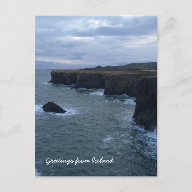 Isländische Landschaft Postkarte (Vorderseite)