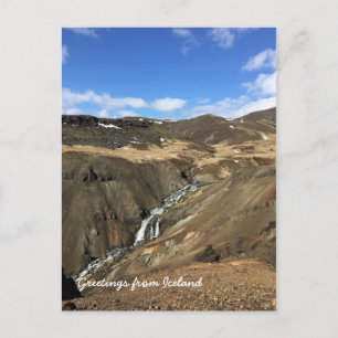 Isländische Landschaft Postkarte