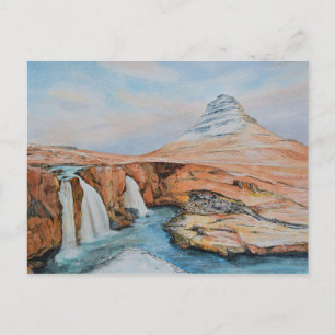 "Isländische Landschaft" von Mike Paget Postkarte