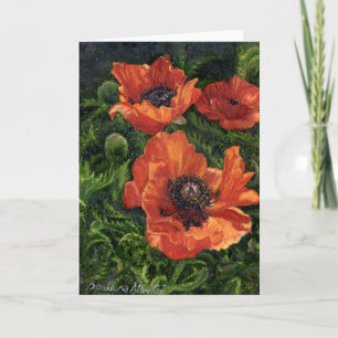 "Isländische Mohnblumen" Karte