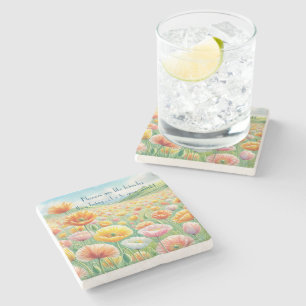 Isländische Mohnfelder & Angebotsvielfalt Steinuntersetzer