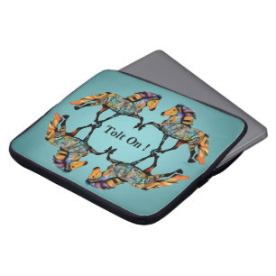 Isländische Pferde Pop Art ~ Tolt On ! Laptopschutzhülle