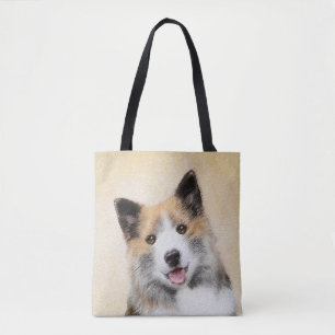 Isländische Schäferhund-Malerei - Originale Hundek Tasche