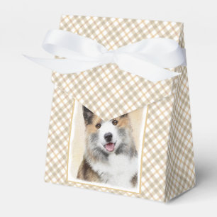 Isländische Sheepdog-Malerei - Original Dog Art Geschenkschachtel