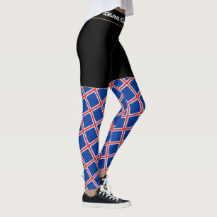 Isländische und isländische Flag-, Reise-/Sportf Leggings