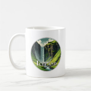 Isländische Wasserfall Kaffeetasse