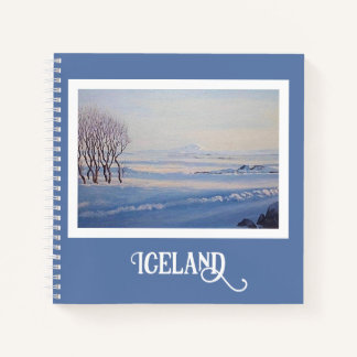 Isländische Winterkunst von Pola.B.Alex Notizbuch