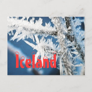 Isländische Winterpostkarte Postkarte