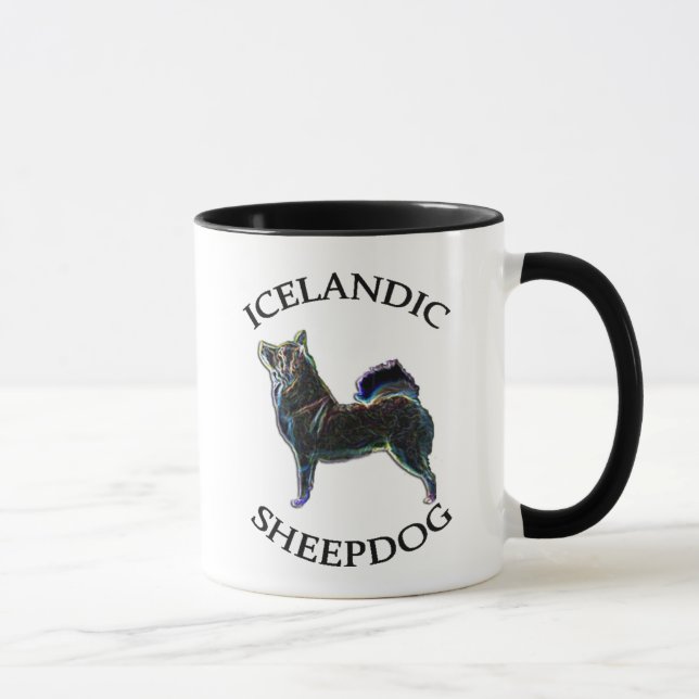 Isländischer Schäferhundinhaber 11oz. Tasse. Tasse (Rechts)