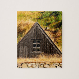 Isländisches Grassodenhaus-Puzzle
