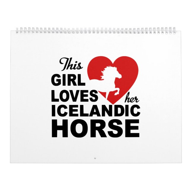 Isländisches Pferd Kalender (Titelbild)