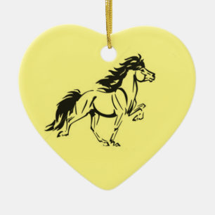 Isländisches Pferd Keramik Ornament
