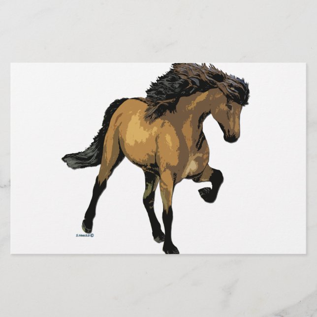 Isländisches Pferd Nouvelle Vogue Briefpapier (Vorderseite)