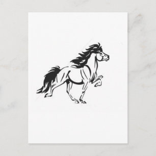 Isländisches Pferd Postkarte