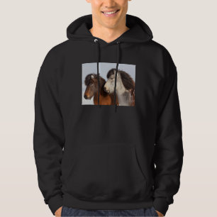 Isländisches Pferd-Profil, Island Hoodie