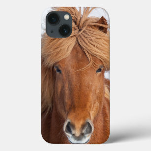 Isländisches Pferdeporträt Browns Case-Mate iPhone Hülle