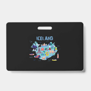 Islandkarte Ausweis