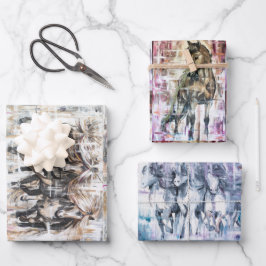 Islandpferde geschenkpapier set