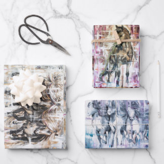 Islandpferde  geschenkpapier set