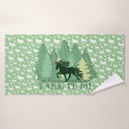 Islandpferdeherde take it isi badhandtuch set