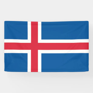 Islands Flagge Banner