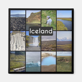 Islands Sommerlandschaft Magnet
