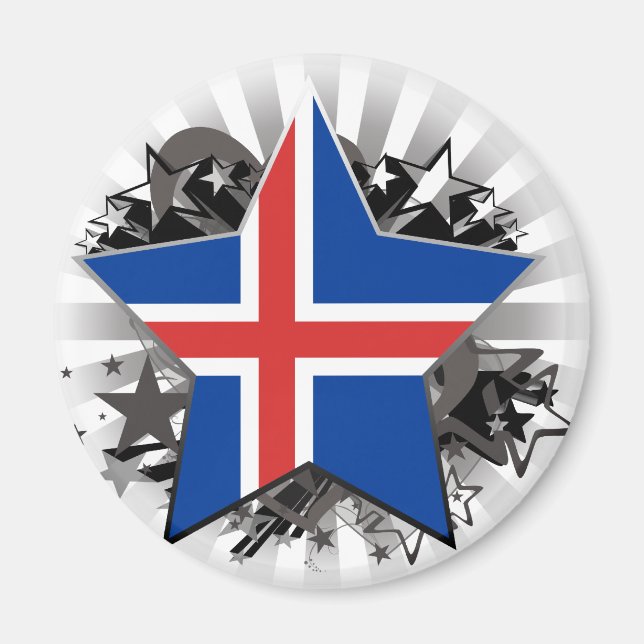 Islandstern Magnet (Vorne)