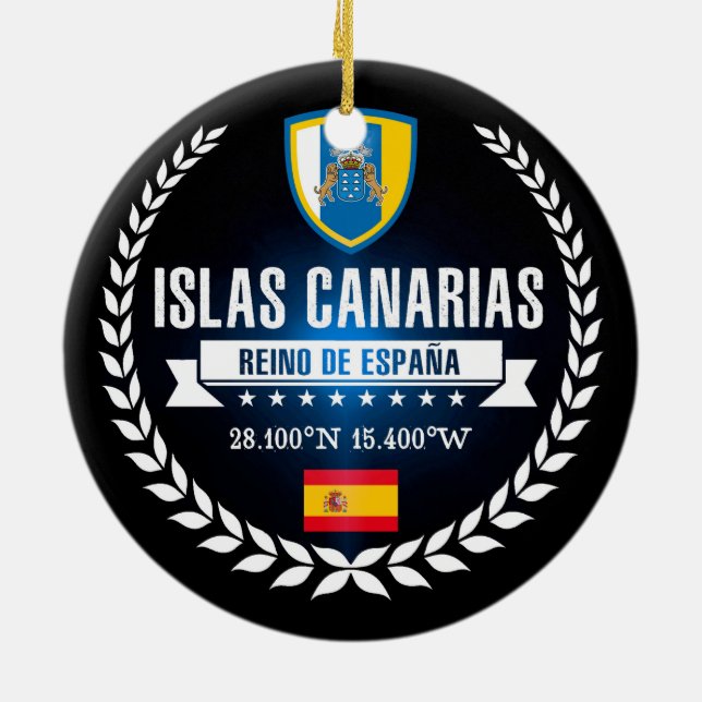 Islas Canarias Keramik Ornament (Hinten)
