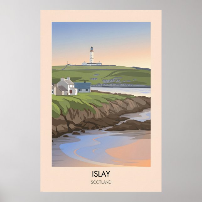 Islay Schottland Reiseplakat Poster (Vorne)