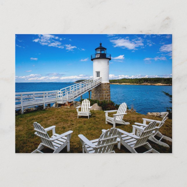 Isle au Haut, Maine Lighthouse Postkarte (Vorderseite)