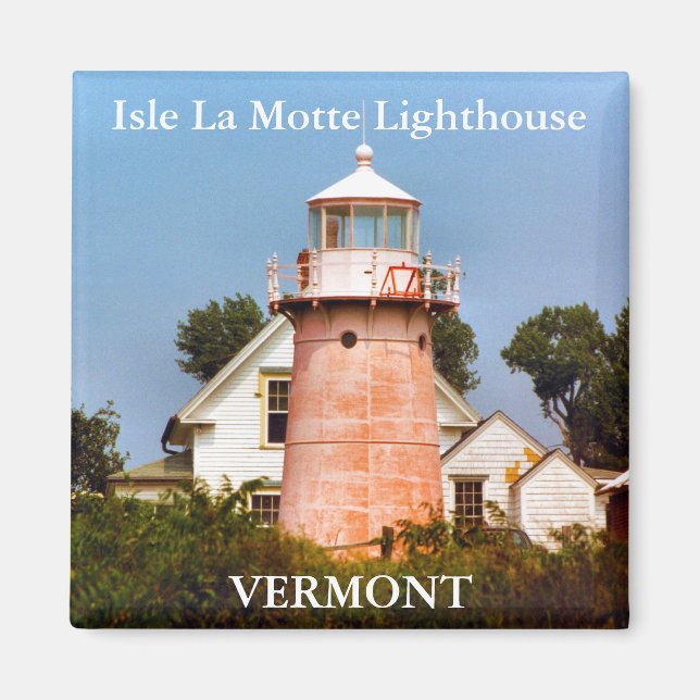 Isle La Motte Lighthouse, Vermont Magnet (Vorne)
