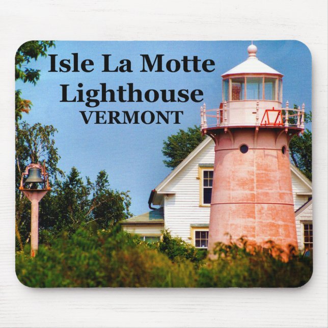 Isle La Motte Lighthouse, Vermont Mousepad (Vorne)