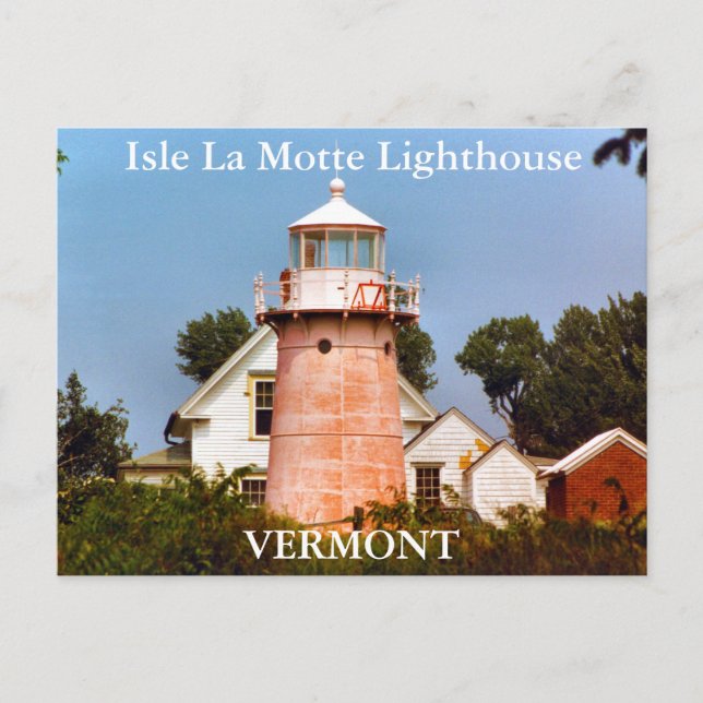 Isle La Motte Lighthouse, Vermont Postcard Postkarte (Vorderseite)