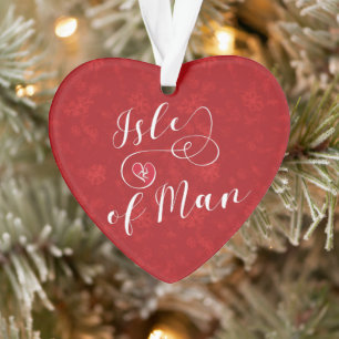Isle of Man Flag Herz, Manx Ornament