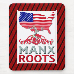Isle of Man Manx American Mousemat Mousepad