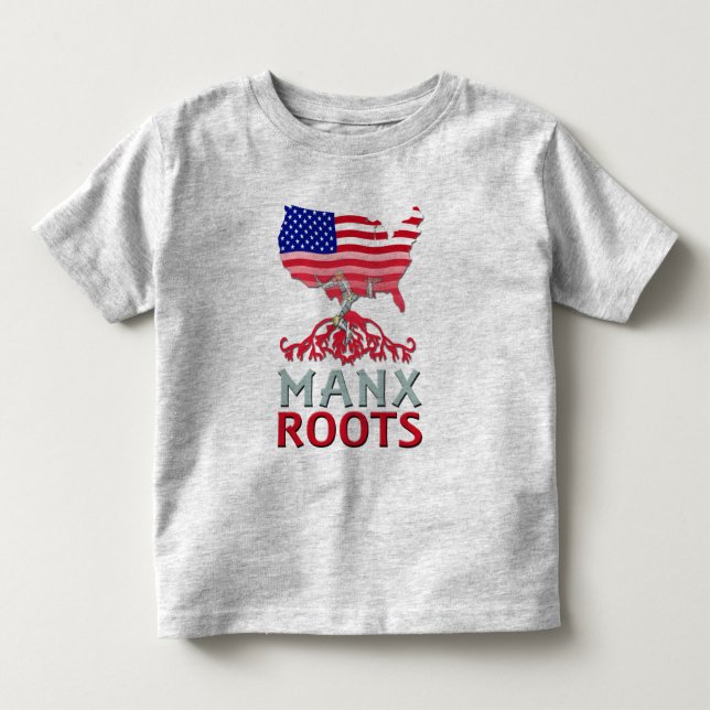 Isle of Man Manx American Toddler T-Shirt (Vorderseite)