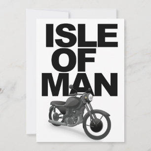 Isle of Man Motorradfahrer Einladung