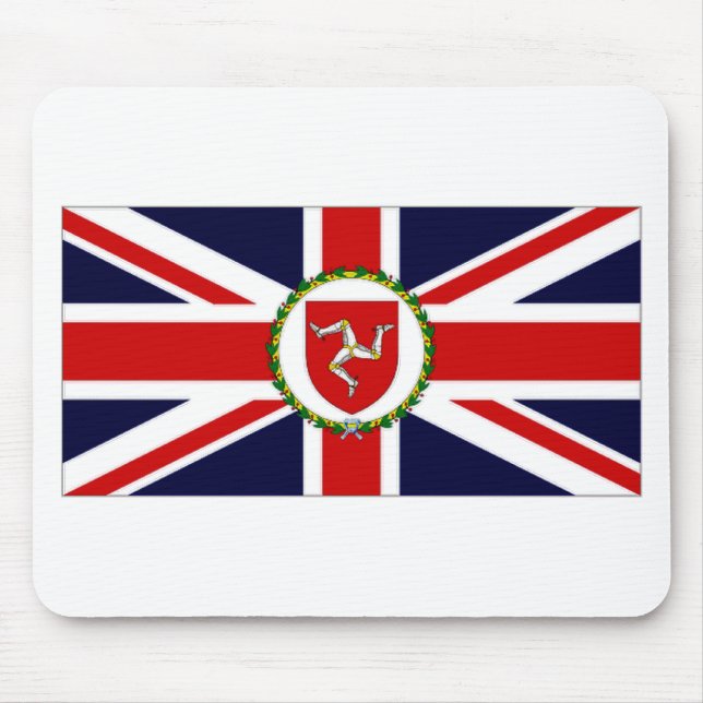 Isle of Man-Vizegouverneur-Flagge Mousepad (Vorne)