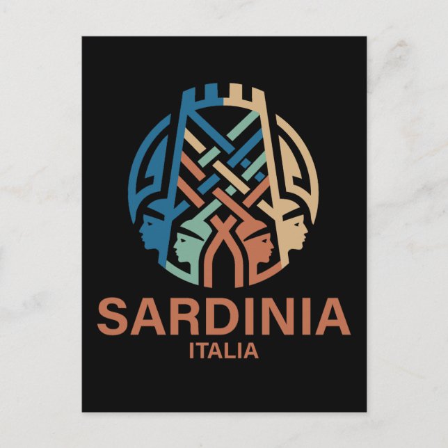 Isle of Sardinia Italy Postkarte (Vorderseite)