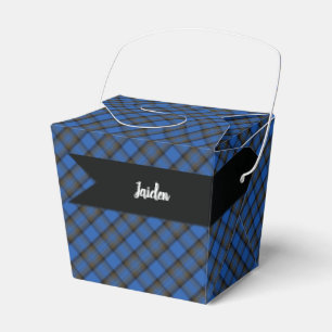 Isle of Skye Blue Tartan Kariertes Muster Geschenkschachtel