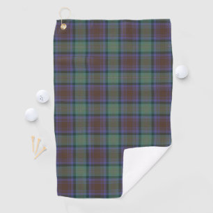 Isle of Skye Tartan Kariertes grünes Muster Golfhandtuch